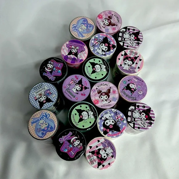 Sanrio Kuromi Sparkle Washi Tape 2 Roll Pack - Picture 2 of 7